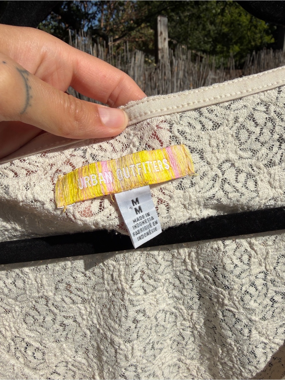 Lacey Cream Urban Outfitters Top - Picture 2 of 3